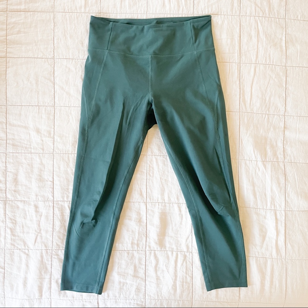 Girlfriend Collective Compressive High Rise Legging, Moss, 23 3/4 inseam, Large
